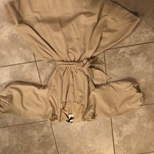 Mini dress with back cutout